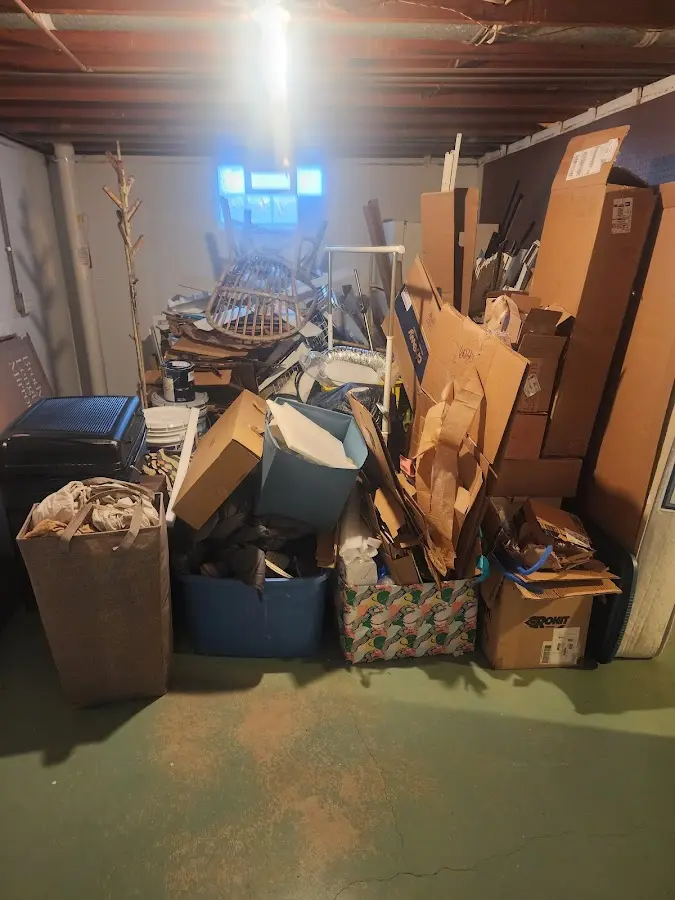 Roll-off dumpster container at job site for 20 Yard Dumpster Rental in Prairieville